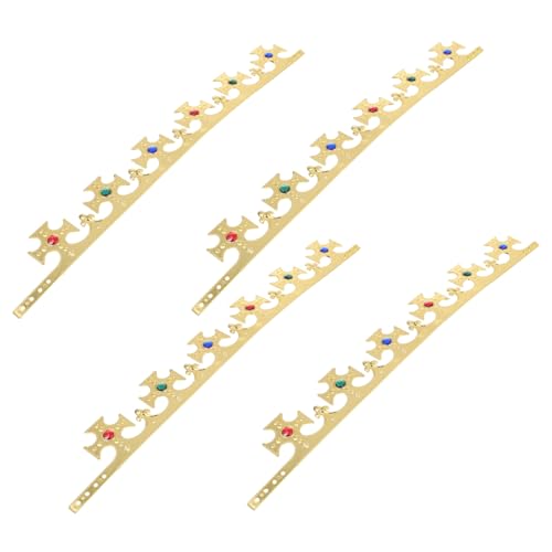 HEALEEP 4 Stück Teiliges Prinz König Kostüm Zubehör Geburtstagsfeier Party Dekoration Prinzessin Krone für Bühnenauftritte von HEALEEP