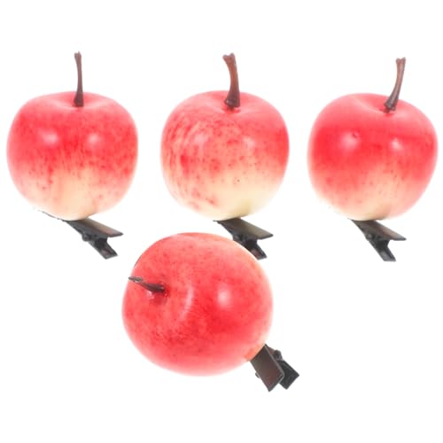 HEALEEP 4Stücke Apfel Haarspangen für Frauen Süße Haarnadeln im Realistischen Design Accessoire für Partys und Täglichen Gebrauch Langlebige Haarklammern HEALEEP 4Stücke Apfel Haarspangen für Frauen Süße Haarnadeln im Realistischen Design Accessoire für Partys und Täglichen Gebrauch Langlebige Haarklammern von HEALEEP