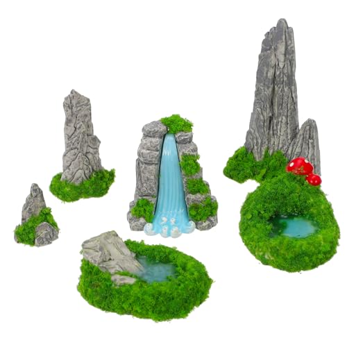 HEALEEP 6 Stück Miniatur Felsen und Teich Dekoration Teiliges Kunststein Figurenset für Aquarien und Wetterbeständige Kunstharz Figuren Kreative und Einzigartige Gestaltung für und HEALEEP 6 Stück Miniatur Felsen und Teich Dekoration Teiliges Kunststein Figurenset für Aquarien und Wetterbeständige Kunstharz Figuren Kreative und Einzigartige Gestaltung für und von HEALEEP