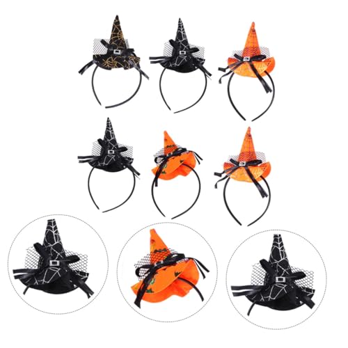 HEALEEP 6 Stück Teiliges Halloween Stirnband mit Hexenhut Design Flauschige Haarschmuck Accessoires Langlebig Bronziert Komfortabel Passend für Halloween Party Karneval und Maskerade HEALEEP 6 Stück Teiliges Halloween Stirnband mit Hexenhut Design Flauschige Haarschmuck Accessoires Langlebig Bronziert Komfortabel Passend für Halloween Party Karneval und Maskerade von HEALEEP