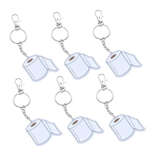 HEALEEP 6 Stück Toilettenpapier-schlüsselanhänger-anhänger Für Geldbörse, Rucksack, Autoschlüssel, Dekoration, Rollenpapier-form, Schlüsselanhänger Für Partygeschenke Und HEALEEP 6 Stück Toilettenpapier-schlüsselanhänger-anhänger Für Geldbörse, Rucksack, Autoschlüssel, Dekoration, Rollenpapier-form, Schlüsselanhänger Für Partygeschenke Und von HEALEEP