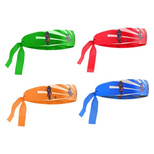 HEALEEP 6Stücke Stirnbänder für Einstellbare Kopfband Accessoires für Rollenspiele Karate Geburtstags Partydekorationen und Sport Partygeschenke von HEALEEP
