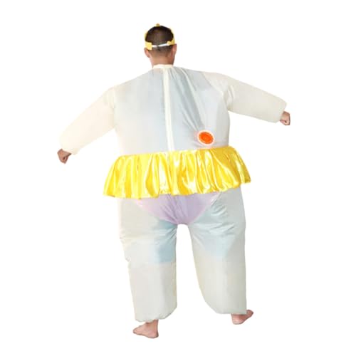HEALEEP Aufblasbare Anzugkostüme Für Erwachsene Kostüm Erwachsene Aufblasbares Kostüm Party Outfit Party Ausgefallene Kleidung Kuhkostüm Aufblasbare Kuhkleidung Aufblasbares Partykostüm von HEALEEP