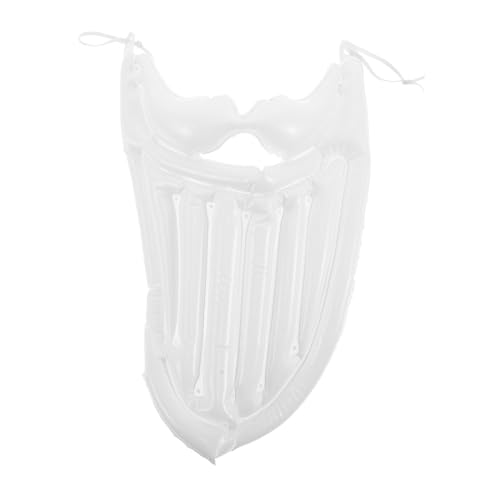 HEALEEP Aufblasbarer Weihnachtsmann Vollbart Weiß Inflatable Kostüm für Erwachsene Weiches Material Komfortabel Sicher für Weihnachtsfeier Cosplay Halloween Party von HEALEEP