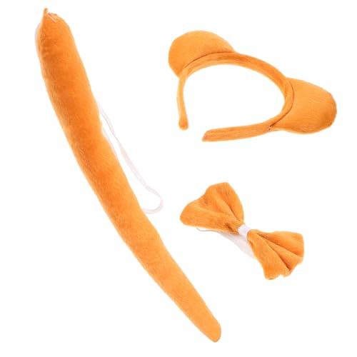 HEALEEP Bärenkostüm für Erwachsene Weiches Stirnband mit Tierohren Schleife und Komfortables Kostümzubehör für Halloween Cosplay Themen Geburtstagsfeiern von HEALEEP
