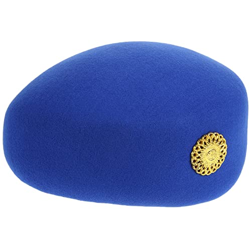 HEALEEP Flugbegleiterinnen Hut Dekorativer Beret für Damen Stilvoller Stewardess Hut für Cosplay und Auftritte Leicht und Elegant für Farbige Performancemütze für Kostümpartys und von HEALEEP