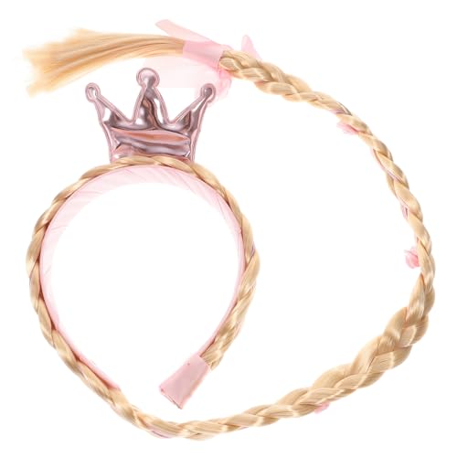 HEALEEP Haarband Prinzessin Geflochtenes Haarteil Krone Stirnband für Party Farbige Haarschmuck Dekoration mit Strapazierfähiges Material Buntes Design für Fest und von HEALEEP