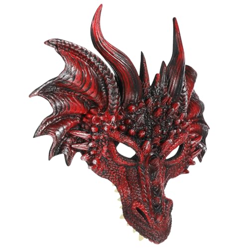 HEALEEP Halloween 3D Drachenkopfmaske Kostüm Cosplay Gesichtsmaske Für Maskerade Karneval Kostümparty - Gruseliges Tier Halbhorror Zubehör HEALEEP Halloween 3D Drachenkopfmaske Kostüm Cosplay Gesichtsmaske Für Maskerade Karneval Kostümparty - Gruseliges Tier Halbhorror Zubehör von HEALEEP