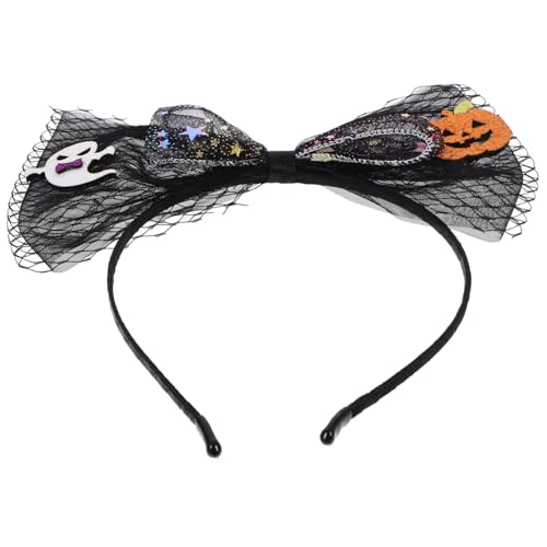 HEALEEP Halloween Haarreif Verstellbar für Damen Flexibler Kopfschmuck mit Kürbis Geistermotiv Stilvolles Accessoire für Halloween-partys Kostüme und Mottopartys Auffälliger Haarschmuck von HEALEEP