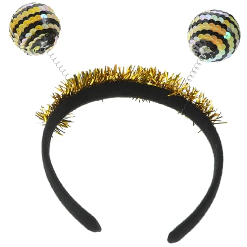 HEALEEP Halloween Haarreif mit Pailletten Langlebiges Insekten-stirnband für Erwachsene Niedliches Bienen Marienkäfer-design für Karneval Party Cosplay und Halloween-kostüme von HEALEEP