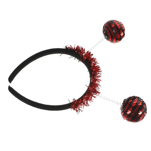 HEALEEP Halloween Party Haarreif Erwachsene Karneval Kopfschmuck Boppers mit Marienkäfer Kugeln Langlebig Bequem Vielseitig für Halloween Hochzeit Geburtstag Valentinstag Geschenkidee von HEALEEP