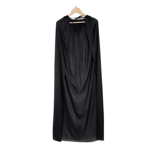 HEALEEP Halloween Vampir Umhang Schwarzer Zauberer Cape Cosplay Kostüm Umhang für Hexe Gruselige Verkleidung Geeignet für Halloween Party Maskerade Karneval von HEALEEP