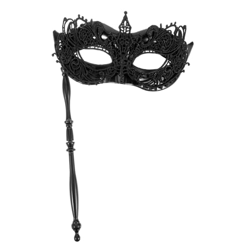 HEALEEP Handgehaltene Stabmaske Maskenmaske Für Frauen Weiße Spitzenmaske Maskenmasken LED Maskenmaske Handgehalten Schwarze Maskenmaske Handmaskenmaske Abschlussball von HEALEEP