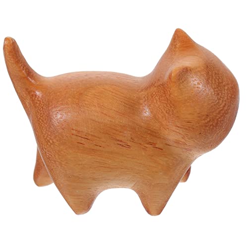 HEALEEP Holzkatzenfigur Handgeschnitzt Kleine Katzenfigur Süße Holzskulptur Desktop Garten Dekoration für Katzenliebhaber Kreative DIY Holzdeko HEALEEP Holzkatzenfigur Handgeschnitzt Kleine Katzenfigur Süße Holzskulptur Desktop Garten Dekoration für Katzenliebhaber Kreative DIY Holzdeko von HEALEEP