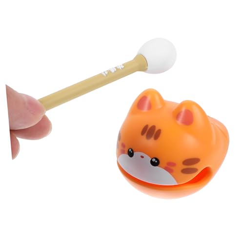 HEALEEP Kleines Holzfisch Percussion Instrument Katzenform Robustes Musikspielzeug Handliches Büro Dekompressionstoy Dekoratives Entspannungsobjekt für Musikliebhaber und Yoga Anwender HEALEEP Kleines Holzfisch Percussion Instrument Katzenform Robustes Musikspielzeug Handliches Büro Dekompressionstoy Dekoratives Entspannungsobjekt für Musikliebhaber und Yoga Anwender von HEALEEP