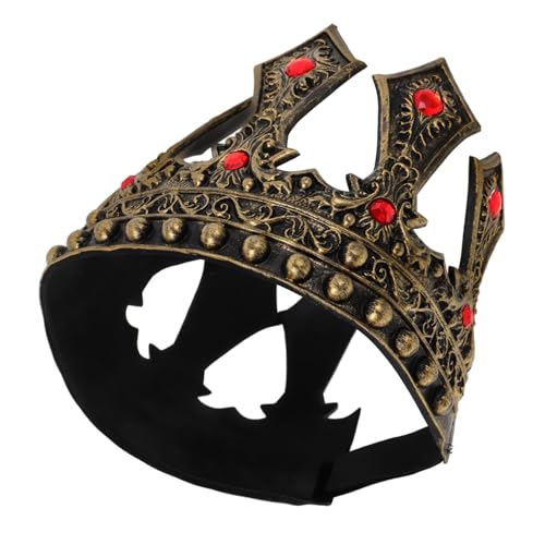 HEALEEP Königskrone Herren Verstellbar Mittelalterliches Diadem für Geburtstage Cosplay Theaterkostüm Vielseitig Einstellbare Prinzenkrone Haarschmuck für Männer und Jungen HEALEEP Königskrone Herren Verstellbar Mittelalterliches Diadem für Geburtstage Cosplay Theaterkostüm Vielseitig Einstellbare Prinzenkrone Haarschmuck für Männer und Jungen von HEALEEP