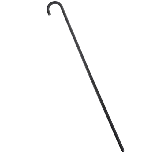HEALEEP Kunststoff-Zaubererkrücke, Theatralischer Stock, Halloween-Kostümzubehör, Cosplay Gehhilfe, 100 cm schwarzes Requisit für Party, Bühnenaufführung, Tanz HEALEEP Kunststoff-Zaubererkrücke, Theatralischer Stock, Halloween-Kostümzubehör, Cosplay Gehhilfe, 100 cm schwarzes Requisit für Party, Bühnenaufführung, Tanz von HEALEEP