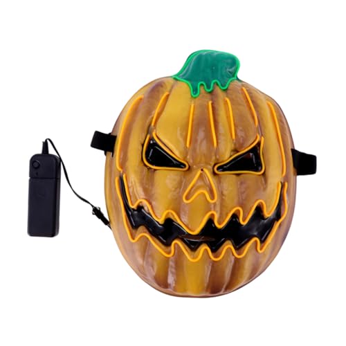 HEALEEP LED Leuchtmaske Halloween Party Maske Leicht und Langlebig Kreative Muster Unisex Karneval Maskenball Zubehör für Damen Herren von HEALEEP
