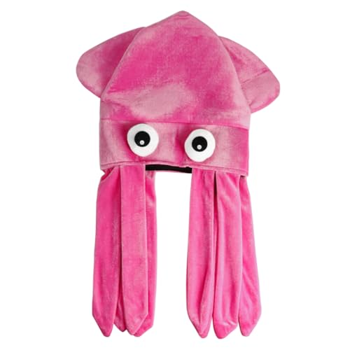 HEALEEP Lustiger Octopus Hut aus Weichem Kreative Kostüm Requisite für Halloween Party und Bühnenauftritt Hautfreundlich und Geruchlos als Foto Accessoire und Geburtstagsgeschenk von HEALEEP