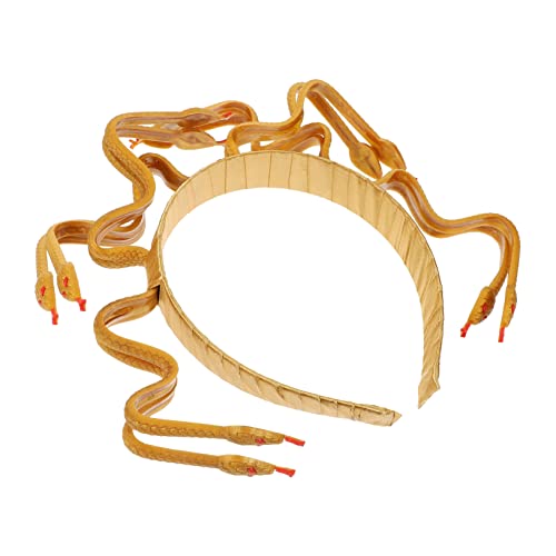 HEALEEP Medusa Schlangen Kopfschmuck Goldener Cosplay Haarreif mit Glatter Oberfläche Langlebig und Bequem für Halloween Karneval Party und Fotorequisiten HEALEEP Medusa Schlangen Kopfschmuck Goldener Cosplay Haarreif mit Glatter Oberfläche Langlebig und Bequem für Halloween Karneval Party und Fotorequisiten von HEALEEP