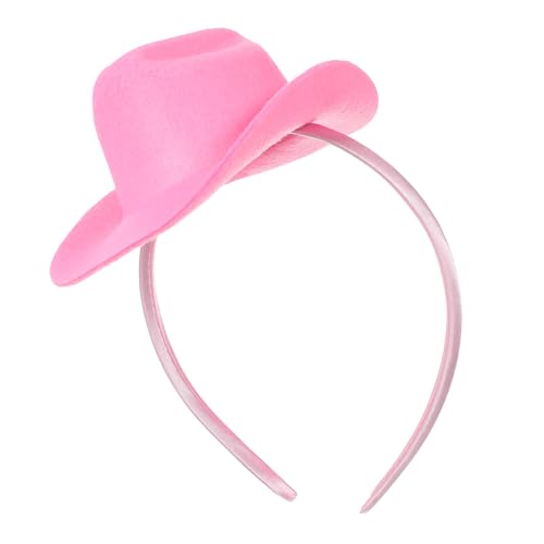 HEALEEP Mini Cowboyhut Haarreif Damen Leichtes Strapazierfähiges Stoffmaterial Dekorativer Western Headband für Fasching Karneval Kostüm Party Vielseitig als Haarband oder Accessoire HEALEEP Mini Cowboyhut Haarreif Damen Leichtes Strapazierfähiges Stoffmaterial Dekorativer Western Headband für Fasching Karneval Kostüm Party Vielseitig als Haarband oder Accessoire von HEALEEP