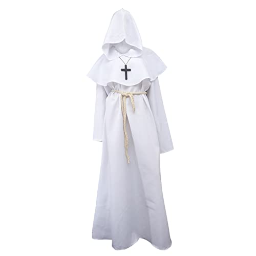 HEALEEP Mittelalterliche Kapuzenrobe für Cosplay und Halloween Unisex Mönchskostüm für Kostümpartys Aufführungen und Fotoshootings Hochwertiges Material Lange Robe HEALEEP Mittelalterliche Kapuzenrobe für Cosplay und Halloween Unisex Mönchskostüm für Kostümpartys Aufführungen und Fotoshootings Hochwertiges Material Lange Robe von HEALEEP