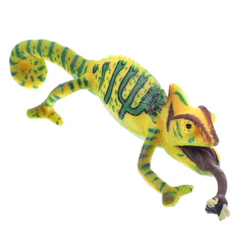 HEALEEP Realistische Chamäleon Figur PVC Lizard Modell Kreative Reptilien Skulptur Tischdekoration Leichtes Wildtier Ornament als Geschenk und Fotorequisite von HEALEEP