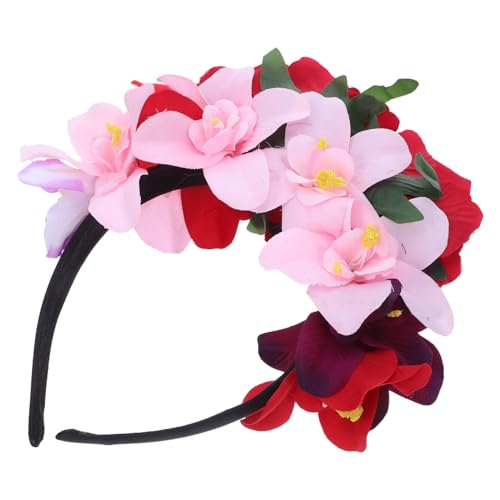 HEALEEP Rosenblumenkronen-stirnband: Halloween-party-rosenblumen-stirnband-kostüm, Mexikanischer Tag Toten-kopfschmuck Für Gruselige von HEALEEP