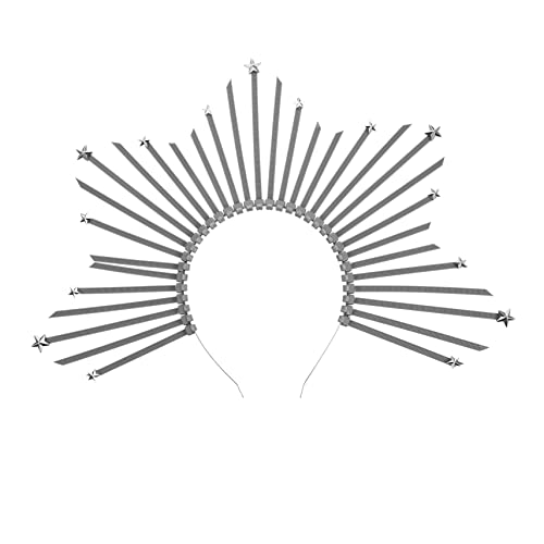 HEALEEP Schlichtes Haarband für Festivals Stirnband zur DIY Haarschmuck Gestaltung für Partys und Besondere Anlässe Silberfarben Bequem und Hautfreundlich von HEALEEP