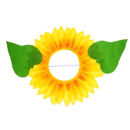 HEALEEP Sonnenblumen Kopfbedeckung Sonnenblumen Kostüm Kopfbedeckung Kind Frauen Sonnenblumen Party Gastgeschenke Sonnenblumen Hut Sonnenblumen Stirnband Kostüm Zufällige Farbe von HEALEEP