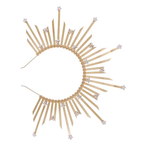 HEALEEP Sonnenspitze Stirnband für Gothic Haarschmuck mit Goldener Krone für Halloween Partys und Kostüme Accessoire für Retro Events und Fotografie HEALEEP Sonnenspitze Stirnband für Gothic Haarschmuck mit Goldener Krone für Halloween Partys und Kostüme Accessoire für Retro Events und Fotografie von HEALEEP