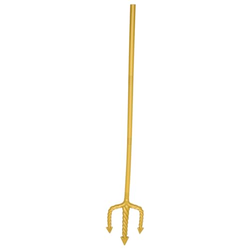 HEALEEP Teufelsgabel Kostüm Zubehör Abnehmbare Halloween Requisite für Cosplay Goldene Teufelsgabel für Mottopartys Bühnenaufführungen und von HEALEEP