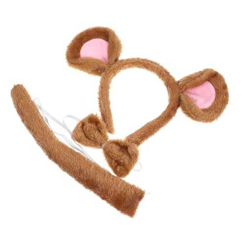 HEALEEP Tierisches Maus Kostüm Set mit Ohren Schleife und Dekorativem Kuscheliges Headpiece für Damen und Mädchen für Karneval Halloween und Mottoparty Komfortabel und Vielseitig von HEALEEP