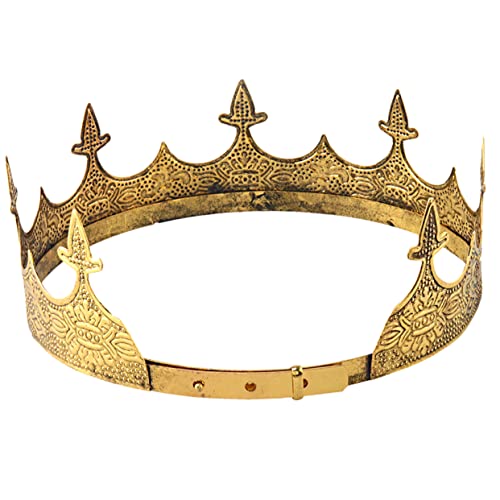 HEALEEP Vintage Erwachsene Krone Haarschmuck Verstellbare Goldene Diadem für Geburtstagsfeiern Karneval Cosplay und Kostüm Events Leicht und Bequem für Theaterspiele HEALEEP Vintage Erwachsene Krone Haarschmuck Verstellbare Goldene Diadem für Geburtstagsfeiern Karneval Cosplay und Kostüm Events Leicht und Bequem für Theaterspiele von HEALEEP