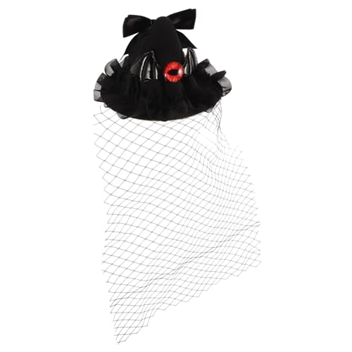 HEALEEP Vintage Fascinator Hut Haarclip Miniatur Billycock Stil Leichter Haarschmuck für Damen Cosplay Party Halloween Zubehör von HEALEEP
