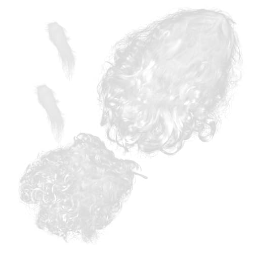 HEALEEP Weihnachtsmann Perückenset Weiß mit Langem und Augenbrauen Cosplay Karneval Party Zubehör HEALEEP Weihnachtsmann Perückenset Weiß mit Langem und Augenbrauen Cosplay Karneval Party Zubehör von HEALEEP