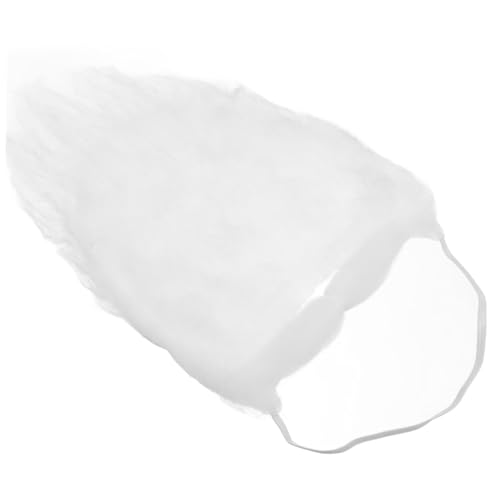 HEALEEP Weißer Weihnachtsmannbart mit Lockigem Elastischem Design und Mehrlagig für Santa Claus Kostüm Weihnachtsmabb Zubehör Ergänzung für Festliches Cosplay von HEALEEP