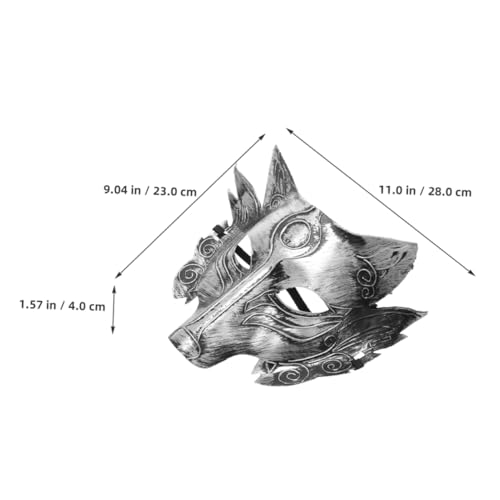 HEALEEP Wolfskopfmaske Realistische Jack Party Halloween Gruselige Maske Verkleidung Cosplay Maske – Gruselige Pelzige Maskenmaske UV Maskenmaske Tiermaske Dekorative Maske von HEALEEP