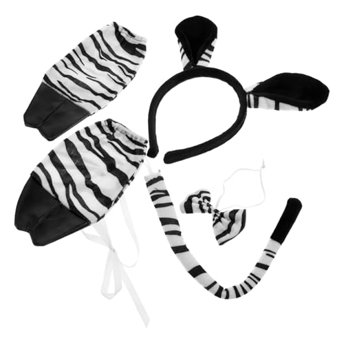 HEALEEP Zebra Kostüm Set Karneval Tierkostüm Zubehör mit Stilvollem Haarreif und Detailreiche Verarbeitung Flexible für Festival Halloween und Mottoparty HEALEEP Zebra Kostüm Set Karneval Tierkostüm Zubehör mit Stilvollem Haarreif und Detailreiche Verarbeitung Flexible für Festival Halloween und Mottoparty von HEALEEP
