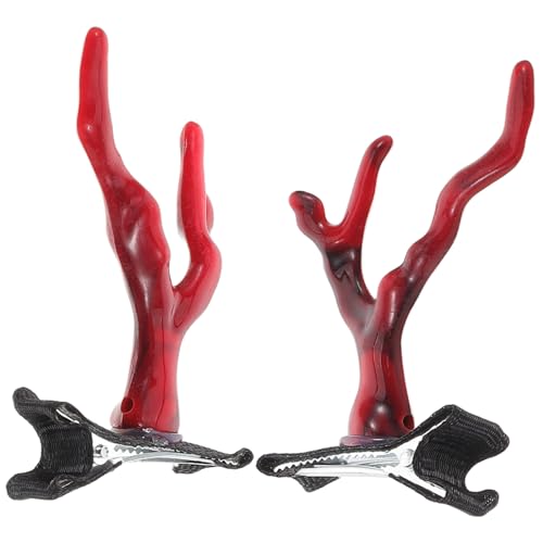 HEALLILY 2pcs Süße Haarnadel Drachenhorn Haare Clips Stylish Hair Accessoires Frauen Schmuck Chinesisch Neujahr Dekorative Barrettes Asiatische Haarnadeln von HEALLILY