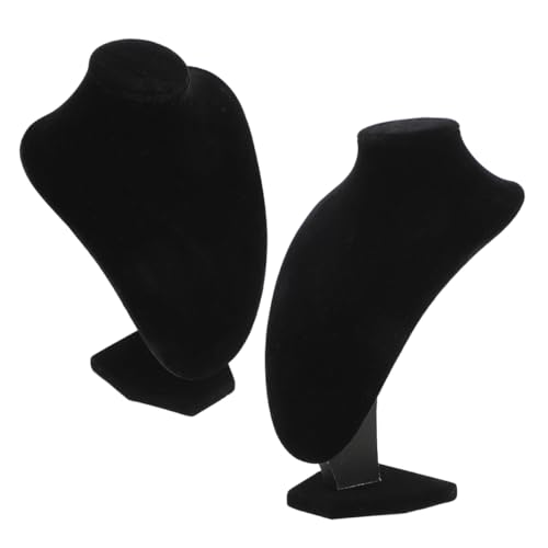 HEALLILY 2st Halskettenständer Schmuckständer Armband-displayhalter Halskettenhalter Aus Kristall Halskette Anzeige Ringhalter Halskette Rotierendes Schmuckdisplay Schwarzer Samt Black HEALLILY 2st Halskettenständer Schmuckständer Armband-displayhalter Halskettenhalter Aus Kristall Halskette Anzeige Ringhalter Halskette Rotierendes Schmuckdisplay Schwarzer Samt Black von HEALLILY
