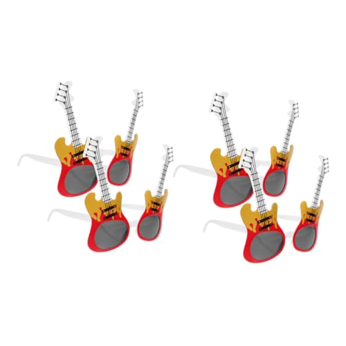 HEALLILY 4 Sonnenbrillen In Form Einer E Gitarre Lustige Rock Partybrillen Als Dekoration Für Musikfestivals – Trendige Strandsonnenbrillen Für Tanzveranstaltungen HEALLILY 4 Sonnenbrillen In Form Einer E Gitarre Lustige Rock Partybrillen Als Dekoration Für Musikfestivals – Trendige Strandsonnenbrillen Für Tanzveranstaltungen von HEALLILY