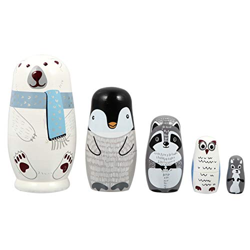 HEALLILY 5 Stück Matryoshka Babuschka Holz Klassisch Russische Matroschka Puppen Bär Figur Verschachtelung Puppen rnament Holzpuppe Russische Nesting Doll Kinder HEALLILY 5 Stück Matryoshka Babuschka Holz Klassisch Russische Matroschka Puppen Bär Figur Verschachtelung Puppen rnament Holzpuppe Russische Nesting Doll Kinder von HEALLILY