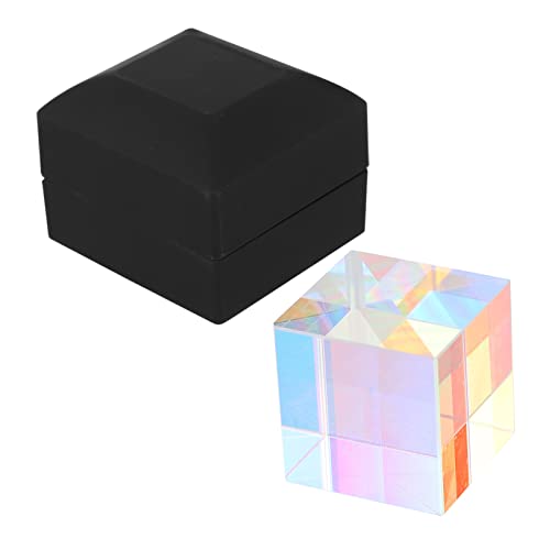 HEALLILY Quadratisches Prisma aus Optischem Kristall für Tischdekoration für Kreative Präsente Physikalische Experimente Reflektiert Regenbogenlicht von HEALLILY