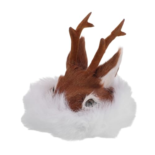 HEALLILY Rehgeweihhut Mini Reh Partyhut Tierkopfbedeckung Karnevalskopfschmuck Halloween Rollenspiel Urlaubskostümzubehör von HEALLILY