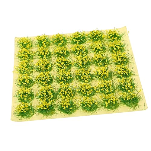HEALSOPTHY 1 Blatt Grasblumen Cluster Simulierte für Sandtisch Dekoration Hohe Pflanzen für Mikrolandschaften für Modellbau und DIY Projekte von HEALSOPTHY