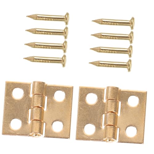 HEALSOPTHY 1 Paar Möbel Scharnier Mini Puppe Modelle Kleines Hauszubehör Winziges Schranktürscharnier Rollenspielzubehör Mikroszenenscharnier Eisen HEALSOPTHY 1 Paar Möbel Scharnier Mini Puppe Modelle Kleines Hauszubehör Winziges Schranktürscharnier Rollenspielzubehör Mikroszenenscharnier Eisen von HEALSOPTHY