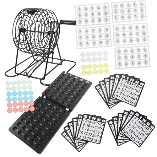 HEALSOPTHY 1 Satz American Bingo Spielset Geselliges Brettspiel für Partys und Veranstaltungen Interaktives Familienspiel für Jung und Einfach Aufzubauen für Große von HEALSOPTHY