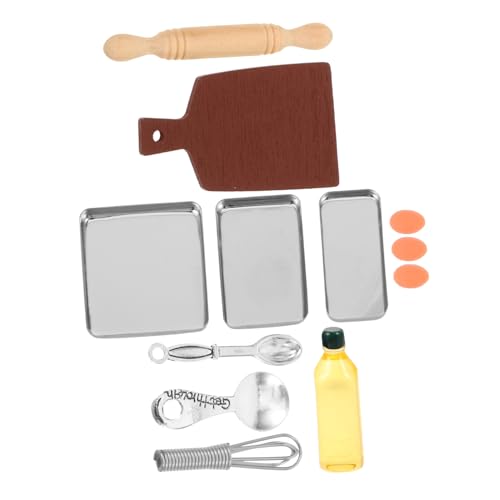 HEALSOPTHY 1 Satz Backzubehör Für Die Küche Minis Miniatur Klein Küchenutensilien Kekse Küchengeräte Mini-backzubehör Mini-Backset Simulation Backzubehör Tiny House Backzubehör Holz von HEALSOPTHY