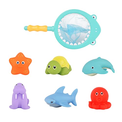 HEALSOPTHY 1 Satz Badespielzeug Tierische Schwimmtiere aus Hochwertigem Freiem Material Spaßige Badewannenspielzeuge für Kleinkinder Fördert Hand Augen Koordination und Sorgt für Freude Beim von HEALSOPTHY
